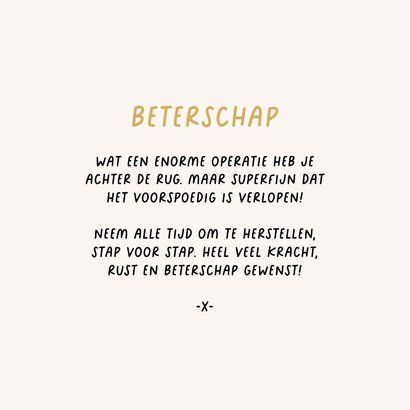 Beterschapskaart long operatie transplantatie herstel 3