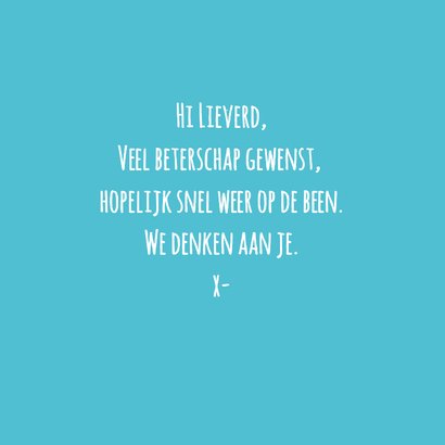 Beterschapskaart loopgips, loopt even niet zo lekker... 3
