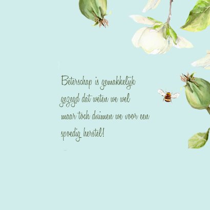 Beterschapskaart Magnolia vogel 3