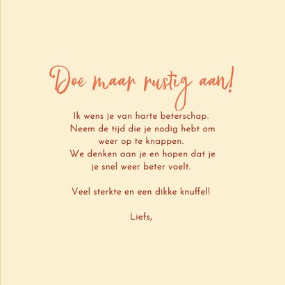 Beterschapskaart met een hele grote bos bloemen 3