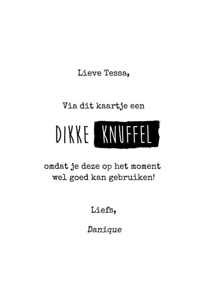 Beterschapskaart met een stekelige cactus met tekst knuffel! 3