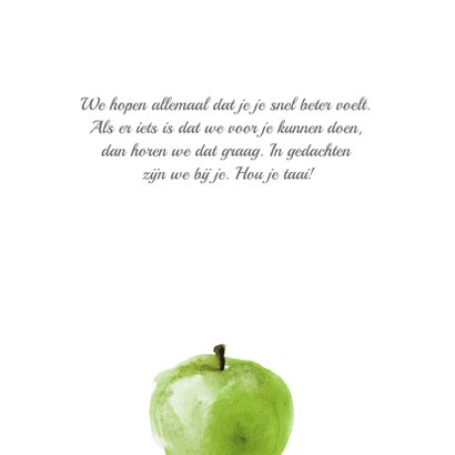 Beterschapskaart met fruit illustratie 3