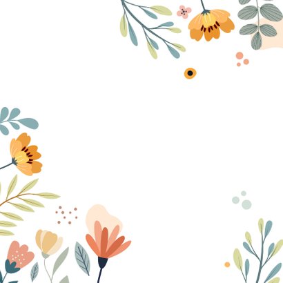 Beterschapskaart met kleurrijke bloemen 2
