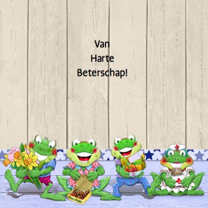 Beterschapskaart met opkikkertjes en bloemetjes 3