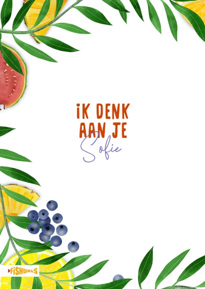 Beterschapskaart met veel fruit 2