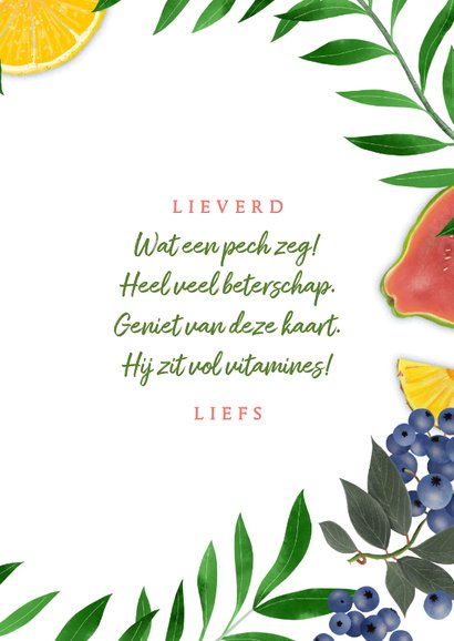 Beterschapskaart met veel fruit 3