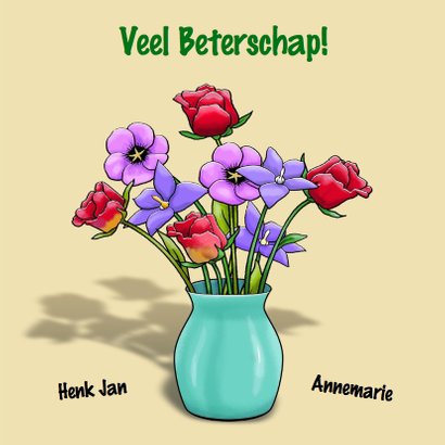 Beterschapskaart opkikkertje, gaat het al wat beter? 3