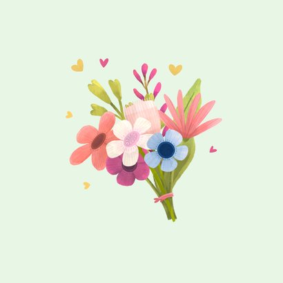 Beterschapskaart theepot bos bloemen beterschap 2
