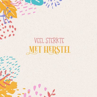Beterschapskaart tropische flora kus door de brievenbus 2