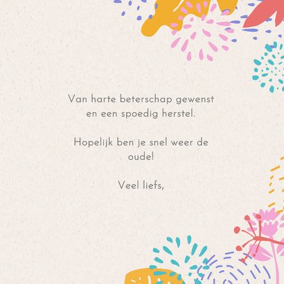Beterschapskaart tropische flora kus door de brievenbus 3