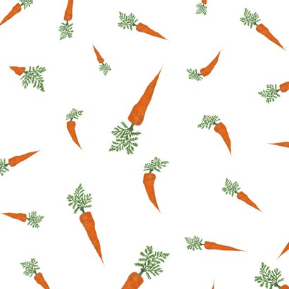 Beterschapskaart van een konijn met heel veel wortels! 2