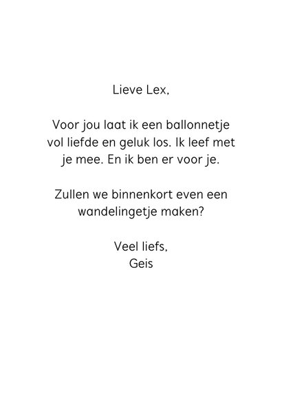 Beterschapskaarten - Een ballon vol liefde en geluk 3