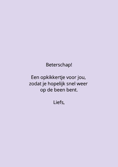 Beterschapskaartje opkikkertje met groot hart 3