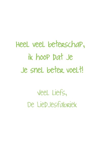 Beterschapskaartje van de Liedjesfabriek 3