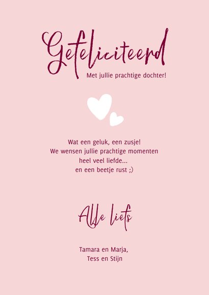 Bijzonder kaartje met illustratie voor een zusje 3