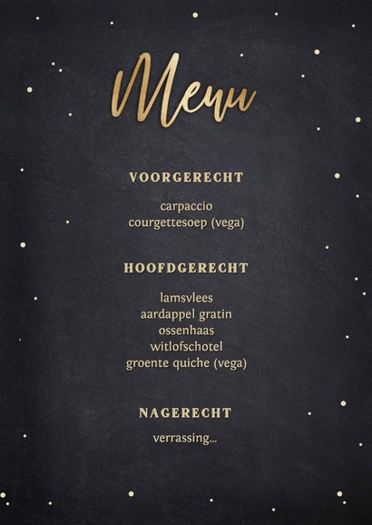 Bijzondere menukaart kerstdiner bestek in kerstboom vorm 3