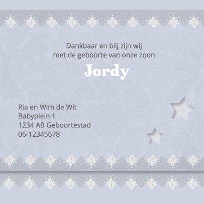 Blauwe barok, sterren en kant 3