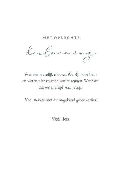 Blauwe condoleancekaart met zee en zeilboot 3