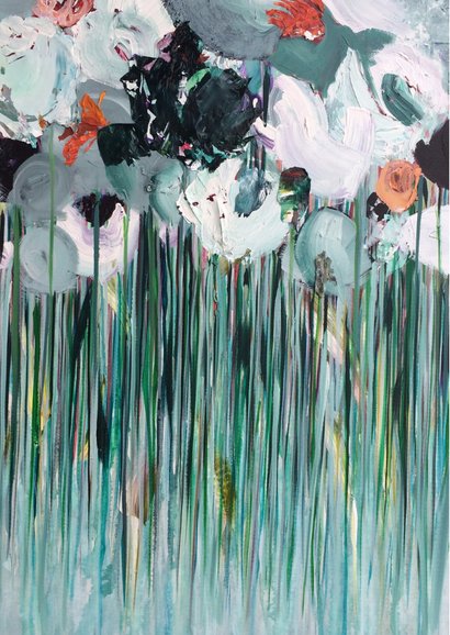 Bloemen Morgen schilderij 2