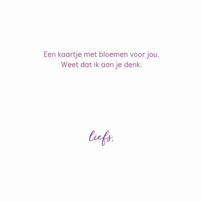 Bloemenkaart - Bloemenboeket met watercolor 3