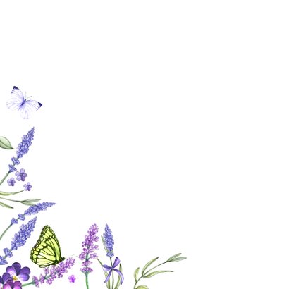 Bloemenkaart lavendel zomer 2