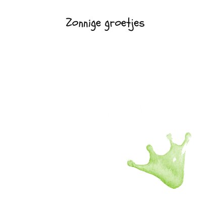 Bloemenkaart met zonnige groeten 3