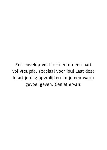 Bloemenkaart om iemand op te fleuren 3