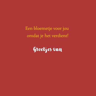 Bloemenkaart - Rode margriet 3