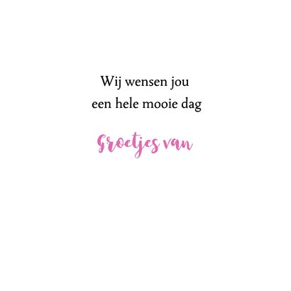 Bloemenkaart - Roze waterlelie 3