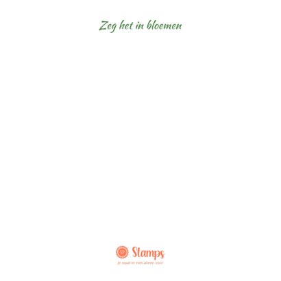 Bloemenkaart scabiosaskaart vol liefde 2