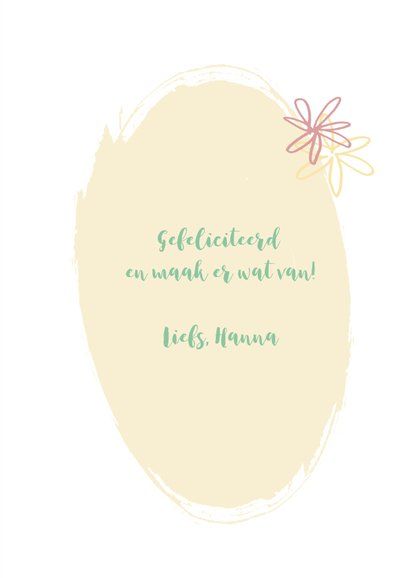 Bloemenkrans Blanco kaart 3