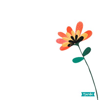 Bos bloemen op bruin craftpapier 3