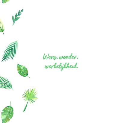 Botanisch geboortekaartje eigen foto 2
