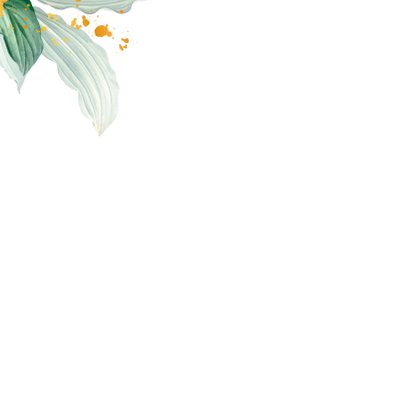 Botanische kaart 'Thank you' 2