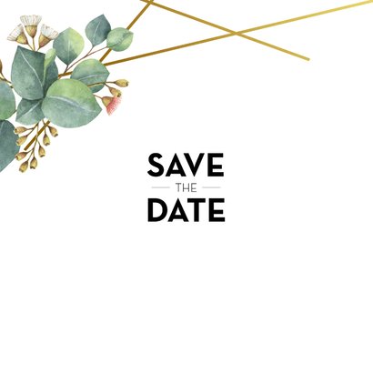 Botanische save the date kaart 2