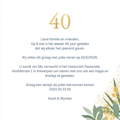 Botanische uitnodiging jubileum 3