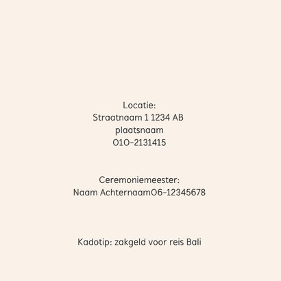 Bruidspaar op fiets 2