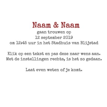 Bruidspaar op fiets 3