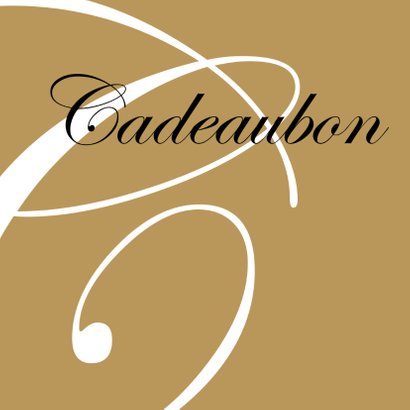 Cadeaubon goud vierkant 2