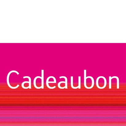 Cadeaubon strepen vierkant 2