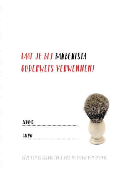 Cadeaubon zakelijk zzp barbershop 3