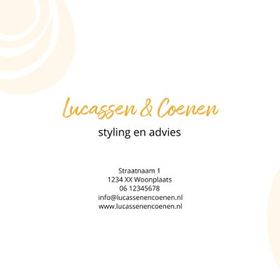 Cadeaubon zakelijk zzp bloemen patroon 2