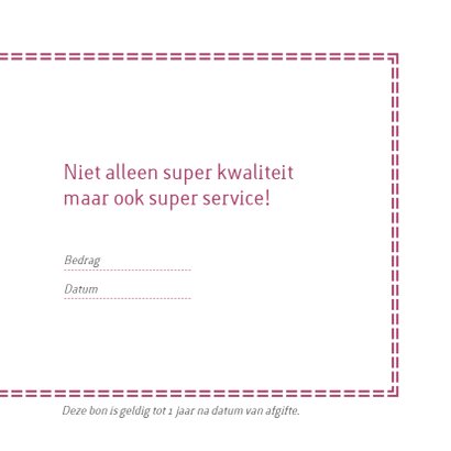 Cadeaubon zakelijk zzp naaiatelier 3