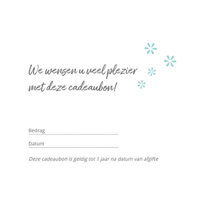 Cadeaubon zakelijk zzp visagie 3
