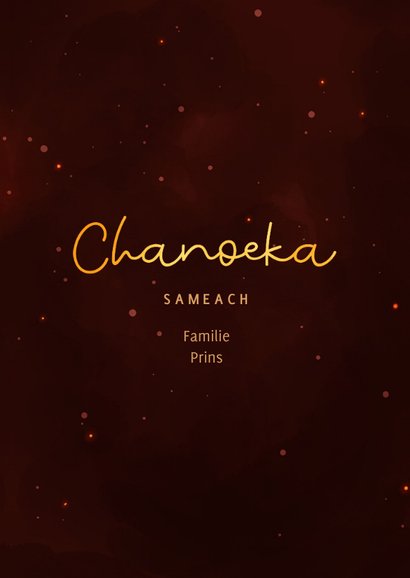  Chanoeka Sameach rendier met kaarsen 3