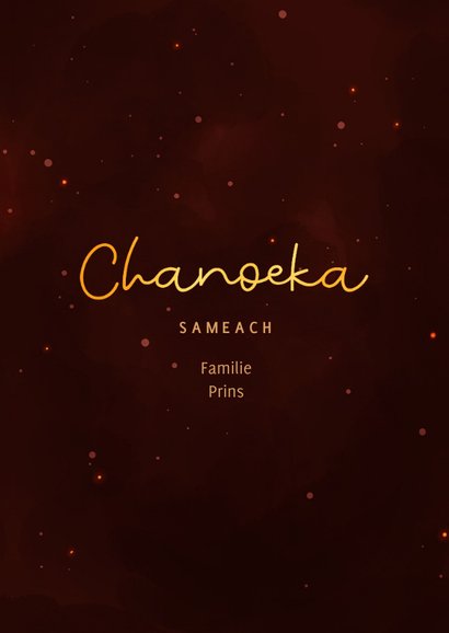 Chanoeka Sameach rendier met kaarsen 3