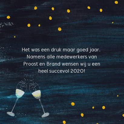 Cheers to 2020 2