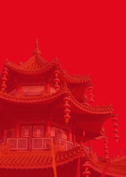 Chinees nieuwjaar met tempel 2