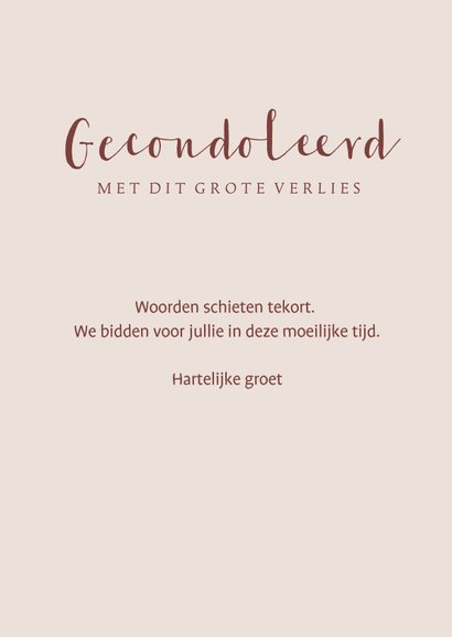 Christelijke condoleancekaart landschap in kruis 3
