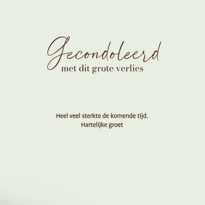Christelijke condoleancekaart met bergen en boot 3